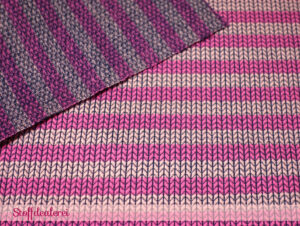 Bio-Jacquard-Jersey „Knitknit Stripes“ rosa
