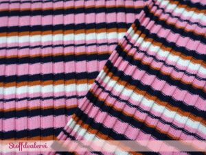 Bio-Strick „Knitty Stripes“ rosa