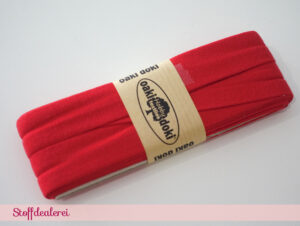 Jersey-Schrägband kirschrot