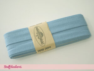 Jersey-Schrägband helles jeansblau