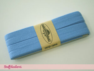 Jersey-Schrägband himmelblau