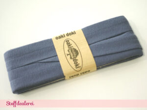 Jersey-Schrägband jeansblau