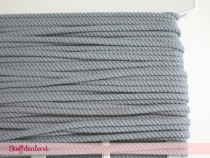 Baumwollkordel 5mm graublau