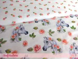 Stretchjersey „Wild Roses“