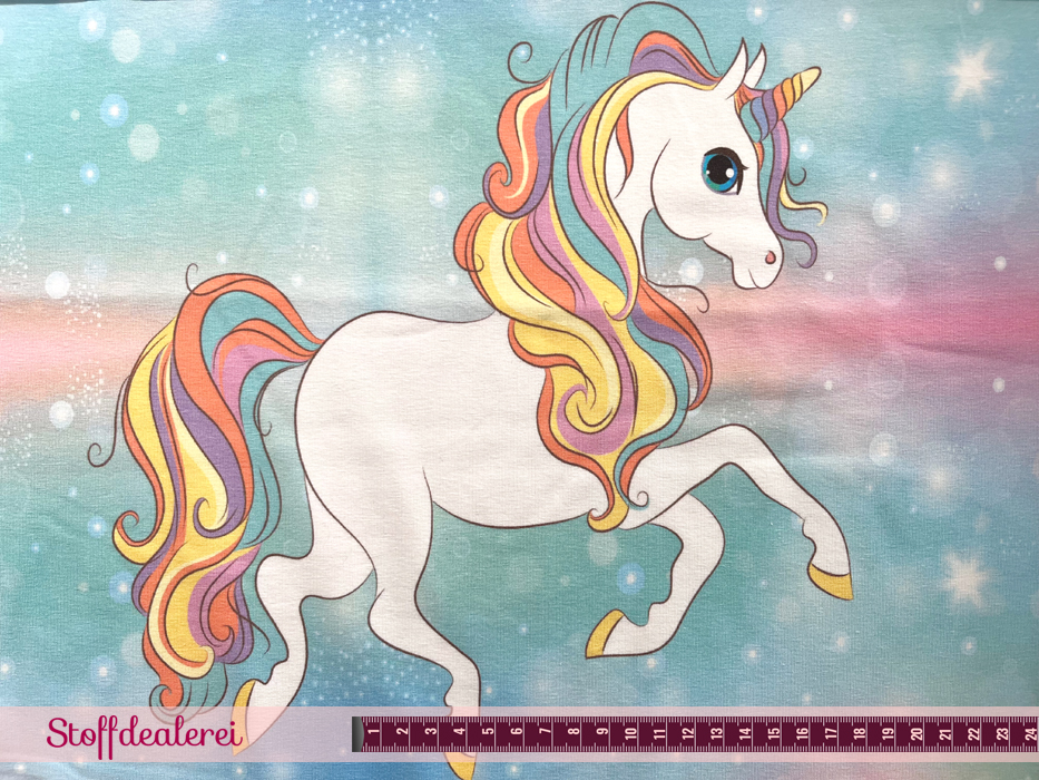 Stretchjersey „Gradient Pony“ – Panel